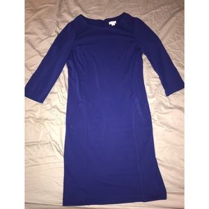 Chico’s Long Sleeve Royal Blue Dress With Pockets
